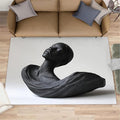 2x3 Sculpture Art Rugs for Entryway - 3D Portrait Small Area Rugs, Female Bust Laundry Room Carpet Non Slip Accent Throw Rug for Bathroom Kitchen Sink Front Door