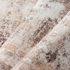 6x9 Washable Area Rug Beige Grey Abstract Living Room Bedroom Throw Rug Neutral Modern Non Slip Soft Medium Pile Indoor Carpet for Dining Room Office Entryway