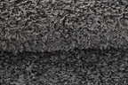 Unique Loom Solid Shag Collection Area Rug (4' 1" x 6' 1" Rectangle, Graphite Gray)
