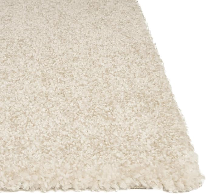 Unique Loom Solo Collection Area Rug - Calabasas (5' 3" Square, Ivory)