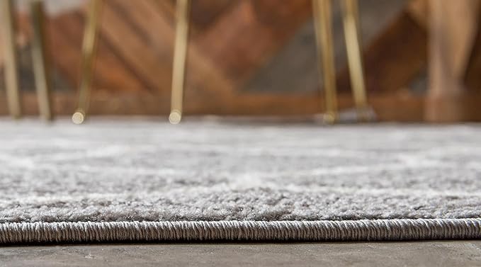 Rugs.com Lattice Frieze Collection Rug – 2' x 8' 8 Runner Light Gray Medium Rug Perfect for Living Rooms, Large Dining Rooms, Open Floorplans