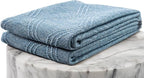 LUXE WEAVERS Modern Farmhouse Blue 6x9 Washable Area Rug, Anti-Slip Diamond Pattern Carpet