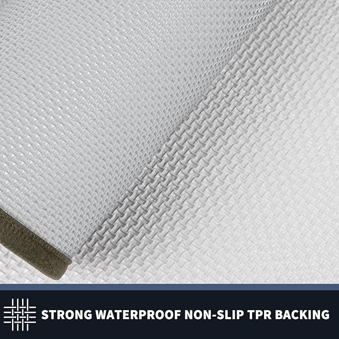 PURRUGS Dirt Trapping Door Mat 24" x 60", Non-Slip/Skid Machine Washable Entryway Rug, Shoes Scraper, Throw Rug, Super Absorbent Area Rug for Muddy Wet Shoes and Paws, Budding Green & Sage Green