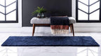 Unique Loom Solo Collection Area Rug - Calabasas (2' 2" x 13' 1" Runner, Navy Blue)