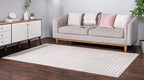 Unique Loom Sabrina Soto Outdoor Collection Geometric, Modern, Vibrant, Carved Area Rug (4' 0 x 6' 0 Rectangular, Beige)