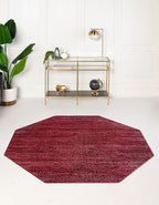 Unique Loom Finsbury Collection Area Rug - Kate (5' 3" Octagon, Red)