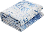 VEVOR 5 x 7 ft Area Rug Large Washable Rug Non-Slip and Tear-Resistant Soft Carpet Pet & Child Friendly Modern Area Rugs Indoor Mat for Bedroom Office Living Room Kids Room Entryway Blue