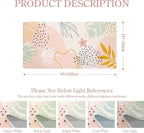 Lahome Washable Runner Rug for Hallway - 2x4 Non-Slip Throw Soft Bathroom Rug Runner Lightweight Pink Kitchen Mat, Boho Botanical Print Indoor Carpet Runner for Entrance Bedroom Laundry Living Room
