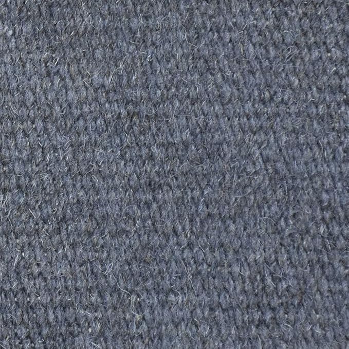 Rugsotic Carpets Hand Woven Flat Weave Kilim Wool ECO-Friendly Area Rugs - 6'x9', Rectangle Shape, Light Charcoal Color, Solid Plain Design, Low Pile Handmade Rugs for Living Room (D00111)