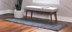 Unique Loom Davos Shag Collection Area Rug - Solid (2' 7" x 13' 1" Runner, Peppercorn)
