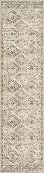 KILOCOCO Hallway Runner Rug 2'x8' Runners for Hallways Washable Runner Rug Non Slip Rubber Backed Low-Pile Runners for Bedroom Kitchen Living Room Laundry Room Boho Rugs, Beige/Gray/Green