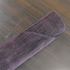 Hand Knotted Loom Wool ECO-Friendly Area Rugs - 8'x8', Octagon, Purple Color, Solid Plain Design, High Pile Thick Handmade Anti Skid Area Rugs for Living Room, Bed Room (L00111)