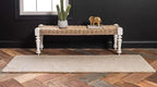 Unique Loom Solo Collection Area Rug - Calabasas (2' 2" x 6' 7" Runner, Ivory)