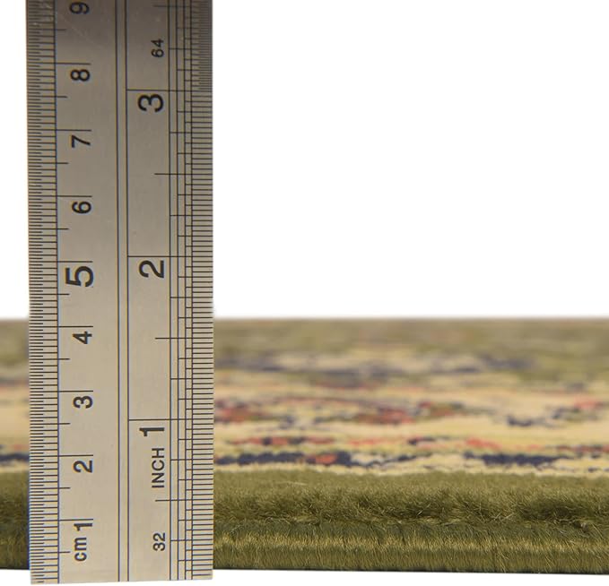 Unique Loom Sialk Hill Collection Area Rug - Washington (7' 10" Round Green/Hunter Green)