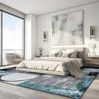 Rugshop Contemporary Circle Design Area Rug, Fade-Resistant Carpet for Living Room, Bedroom, or Dining Room, Gray, 12' x 15'