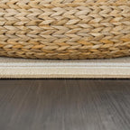 Beverly Rug Non Slip Area Rugs 8x10 Modern Bordered Non Skid Rubber Backing Soft Area Rug for Living Dining Room Easy to Clean Non Shedding Kitchen Bedroom Indoor Carpet 8 x 10 Beige
