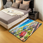 Kids Area Rug 3x5 City Life House Rugs for Living Room | 3D Cityscape Washable Rug, Fun Educational Gift Urban Landscape Carpet Indoor Floor Mat