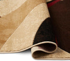 Home Dynamix Tribeca Slade Modern Area Rug, Abstract Brown/Red 18.9"x31.5"