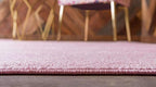Unique Loom Trellis Frieze Collection Area Rug - Geometric (7' Square, Light Pink/ Ivory)