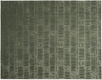 Revival Rugs Shell 7'10"x10' Washable Area Rug for Living Room Bedroom - 100% Recycled Oeko-TEX Certified, Medium Pile, Green