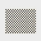 EVERGRACE Checkered Plaid Area Rug 8x10, Soft Fuzzy Faux Wool Rugs Washable Anti Slip Rugs Large Rug Carpet for Entryway Bedroom Living Room Hallway Kitchen and Laundry Room, Black and White