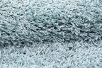 Unique Loom Solid Shag Collection Area Rug (6' 1" x 9' Rectangle, Light Slate Blue)