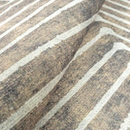 GLN Rugs Contemporary Collection - Machine Washable Area Rug, Contemporary Washable, Non Slip, Low Pile Chenille Rug, Living Room, Bedroom, Kitchen Rug (2'6" x 10' Lines Cream)
