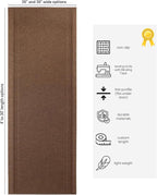 English Home Custom Size Non Slip Striped Design Light Weight Durable PVC Backing Thin Pile Runner Rug (36" x 12')