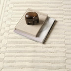 Revival Rugs Soloba 3'11"x6'1" Machine Washable Area Rug for Kitchen Bedroom - 100% Recycled Oeko-TEX Certified, Medium Pile, Beige, Cream