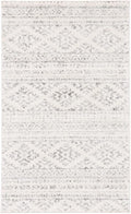 SAFAVIEH Tulum Collection Accent Rug - 2' x 3', Ivory & Grey, Moroccan Boho Tribal Design, Non-Shedding & Easy to Clean, Ideal for Front Door, Kitchen, Entryway, Foyer (TUL272A)