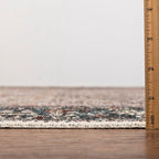 Keen Home Design 2x10 Rug - Machine Washable Runner Rug with Non-Slip Backing, Ideal for Hallway, Entryway, Kitchen, Laundry Room - Vintage, Easy Clean, Durable, Low Pile - (2'6" x 10')