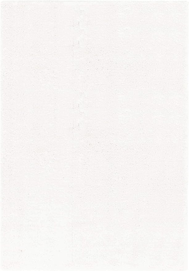 Unique Loom Solo Collection Area Rug - Calabasas (10' x 14' 1" Rectangle, Snow White)