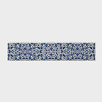 EVERGRACE Hallyway Area Runner Rugs 2x10, Boho Floral Faux Wool Indoor Outdoor Rugs, Washable Rugs for Bedroom Dining Room Living Room Kitchen, Low Pile Floor Mat Carpet for Home Decor, Celtic Blue