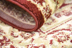 Unique Loom Versailles Collection Traditional Classic Medallion Floral Motif Area Rug (4' 0 x 4' 0 Square, Burgundy/ Ivory)