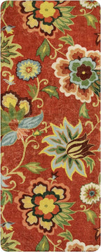 Lahome Floral Runner RugWashable Kitchen Hallway Runner Rug