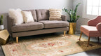 Unique Loom Versailles Collection Traditional Classic Floral Motif Area Rug (4' 0 x 6' 0 Rectangular, Green/ Ivory)