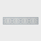 EVERGRACE Hallyway Area Runner Rugs 2x10, Boho Floral Faux Wool Indoor Outdoor Rugs, Washable Rugs for Bedroom Dining Room Living Room Kitchen, Low Pile Floor Mat Carpet for Home Decor, Porcelain Blue
