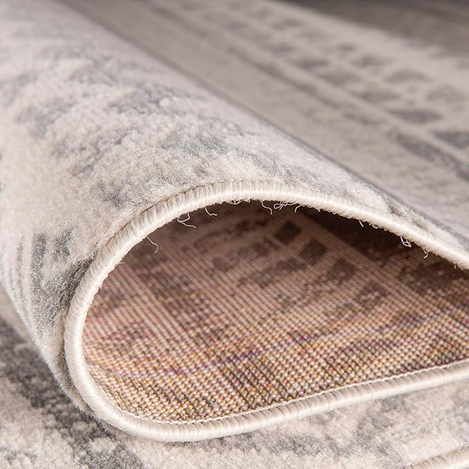 Rugshop Geometric Boho Perfect for high Traffic Areas of Your Living Room,Bedroom,Home Office,Kitchen Area Rug 2' x 3' Gray