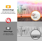 Zentavio Unicorn Rugs for Girls Room 9x12 Area Rugs for Living Room Carpet for Bedroom Washable Soft Fluffy Shag Aesthetic Plush High Pile Rug for Nursery Kids Room Dorm Room Rainbow