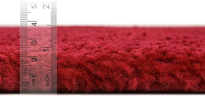 Unique Loom Solo Collection Area Rug - Calabasas (10' x 13' Rectangle, Red)