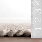 Rugs USA Marilyn Charcoal/Ivory, 5' x 8', Hand Woven, Marled, Wool, Soft and Cozy, High Traffic, Stain Resistant, Easy Clean, Durable Area Rug for Bedroom, Living Room, Dining, Den, Foyer