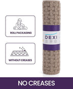 DEXI Front Entryway Door Mat Non Slip 24x36, Washable Entry Way Mats Inside Entrance Low Profile, Welcome Doormat Dirt Trapper for House Floor Home Porter Hall Backdoor Area, Light Taupe
