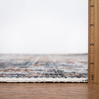 Bloom Rugs Washable Non-Slip 8' x 10' Rug - Teal/Peach Traditional Area Rug for Living Room, Bedroom, Dining Room, and Kitchen - Exact Size: 8' x 10'