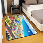 Kids Large Area Rug 5x7 City Life House Living Room Rug | 3D Cityscape Rugs for Bedroom, Fun Educational Gift Urban Landscape Carpet Indoor Floor Mat