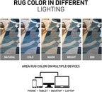 Rugshop Contemporary Abstract Circles Perfect for high Traffic Areas of Your Living Room,Bedroom,Home Office,Kitchen Area Rug 10' x 14' Blue