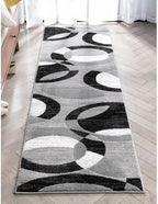 Well Woven Dulcet Bingo Grey Modern Geometric 2'7" x 9'10" Runner Rug