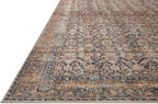 Loloi Amber Lewis Billie Collection, Ink & Salmon 7'-6" x 9'-6" Area Rug – Antique & Distressed Accent Rugs for Living Room, Bedroom, Entryway & Hallway, No Shed High Traffic Area Home Decor Rug