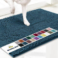 Muddy Mat® | Super Absorbent Door Mat Indoor, Microfiber Quick Dry Chenille Entryway Rug, Non-Slip Front Door Mat, Indoor Mats for Entryway, Machine Washable Pet Rug, Atlantic Blue 36"x120"