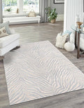 Unique Loom Finsbury Collection Area Rug - Meghan (4' 1" x 6' 1" Rectangle, Gray and Ivory)