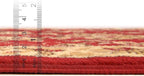 Rugs.com Yasmin Collection Rug – 16 Ft Runner Burgundy Medium Rug Perfect for Hallways, Entryways